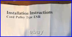 Vtg Oem Velux Skylight Manual Cord Pulley For Models Tps, Vs & Fs Operating Hex