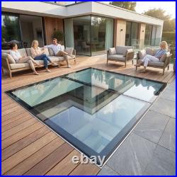 Walk On Flat Roof Skylight Double Glazed Rooflight Floor Glass