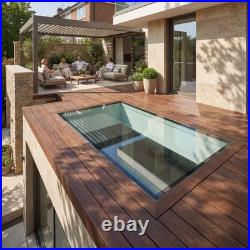 Walk On Flat Roof Skylight Double Glazed Rooflight Floor Glass