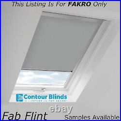 White Blackout Blinds For Fakro Roof Windows In Eight Different Colours