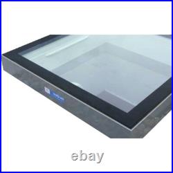 Whitesales Flat Roof Skylight Glass Rooflight EM Glaze Grey Window RAL 7016
