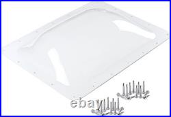 XMK 18 x 26 RV Skylight Replacement Cover for 14 x 22, Clear