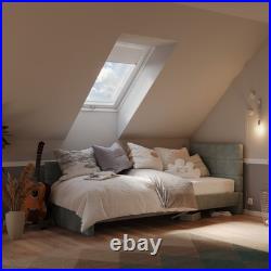 YARD LITE Grey / Pine Wood Roof Window Loft Skylight Centre Pivot Unvented