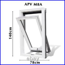 YARD LITE Window Roof Loft Skylight Grey/White UPVC Centre Pivot + Flashing