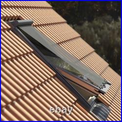 YARDLITE Roof Window Grey/White UPVC Pivot Loft Skylight Unvented + Flashing
