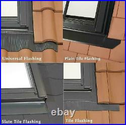 YARDLITE Unvented Pine Roof Window, Pivot Skylight + Flashing & Blinds